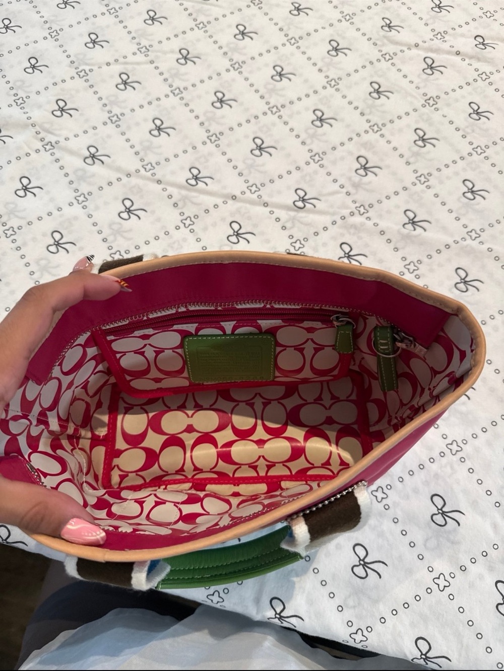 Coach vintage pink mini tote bag - Picture 3 of 8